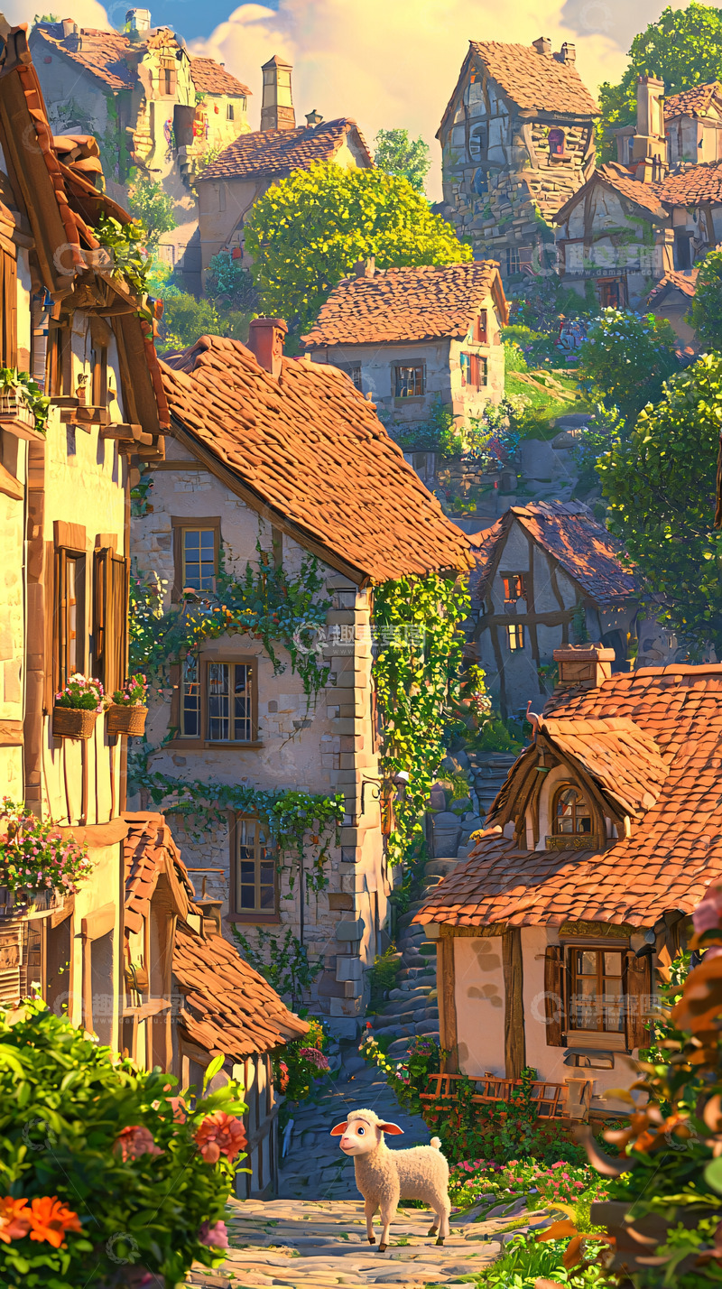 高清大图下载【趣麦麦图】童话小镇