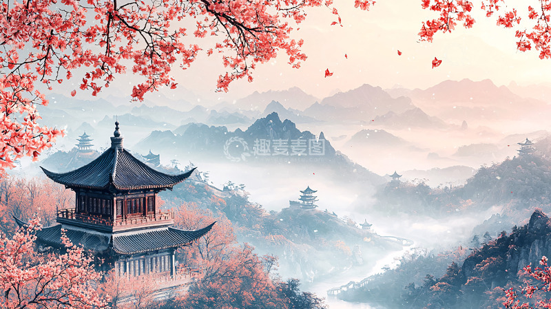 高清大图下载【趣麦麦图】中国风山水