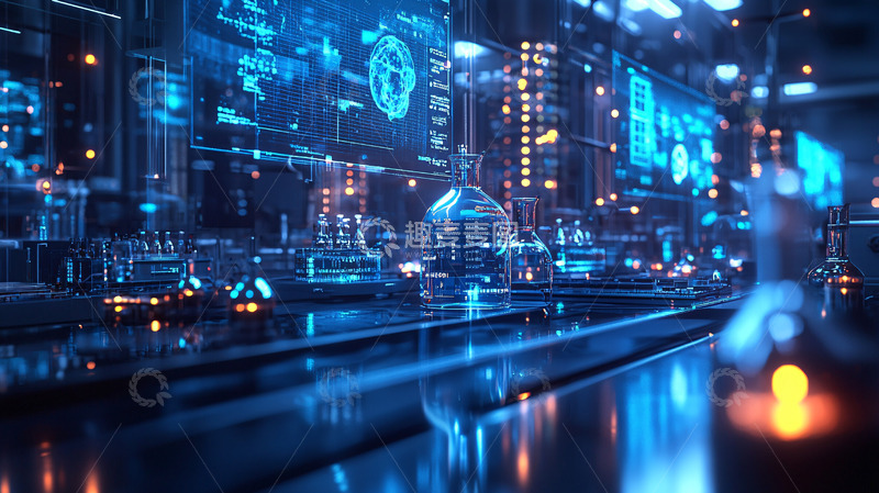 高清大图下载【趣麦麦图】未来科技实验室