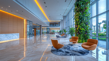 现代化大楼豪华大堂