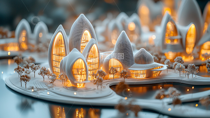 高清大图下载【趣麦麦图】未来主义城市景观