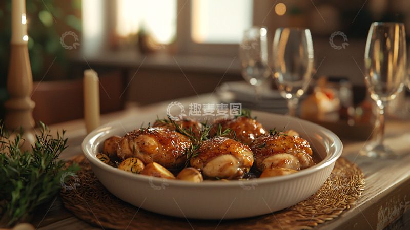 高清大图下载【趣麦麦图】烤鸡