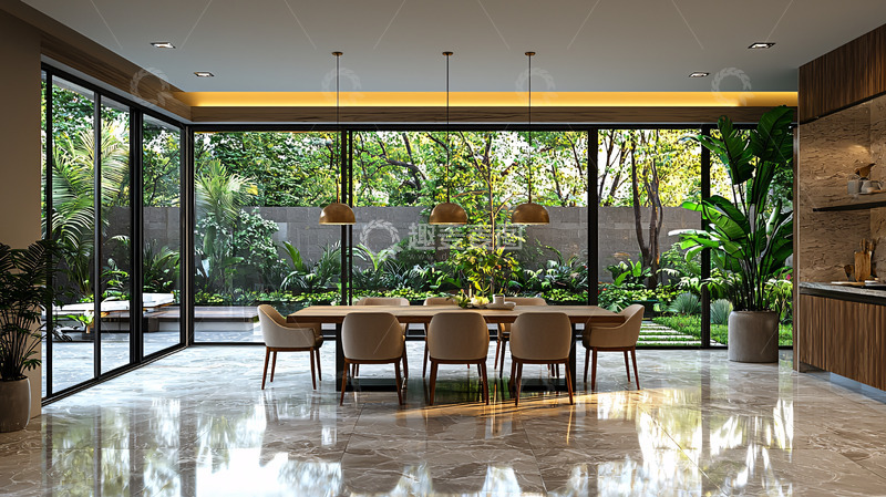 高清大图下载【趣麦麦图】现代简约风格餐厅设计