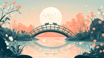 月夜小桥流水人家