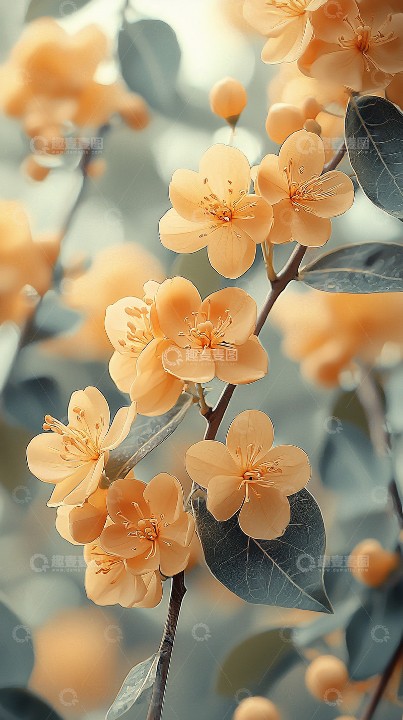 高清大图下载【趣麦麦图】淡黄色花朵