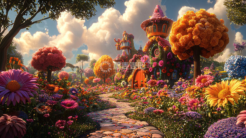 高清大图下载【趣麦麦图】梦幻花园