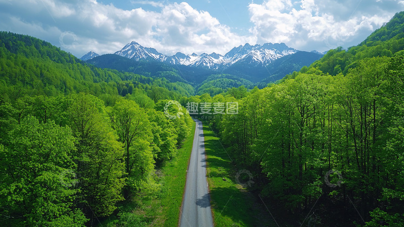 高清大图下载【趣麦麦图】山间公路