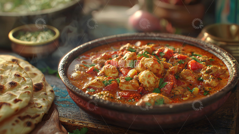 高清大图下载【趣麦麦图】香喷喷的鸡肉咖喱
