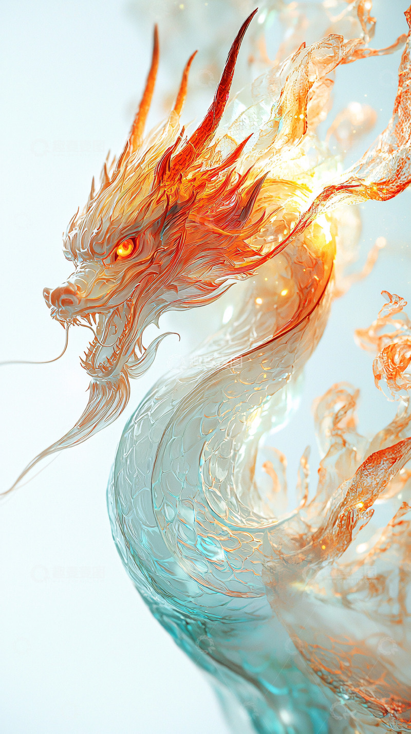 高清大图下载【趣麦麦图】水墨龙