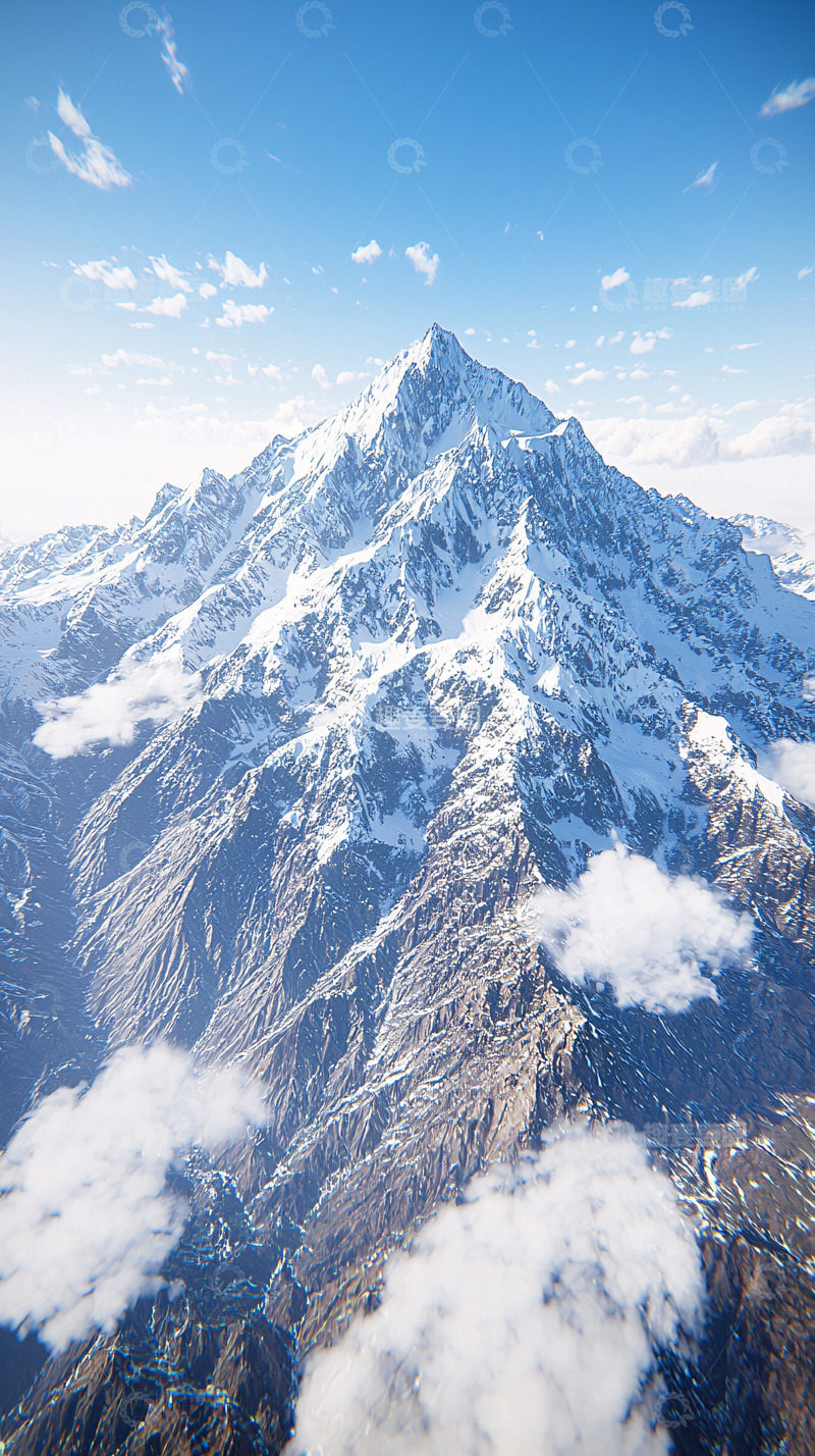 高清大图下载【趣麦麦图】雪山之巅