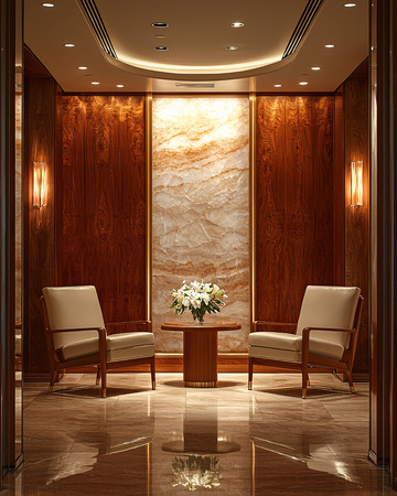 高端酒店大堂休息区