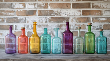 彩色玻璃瓶