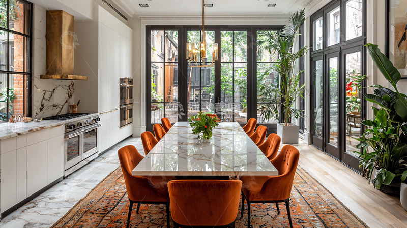 高清大图下载【趣麦麦图】现代化厨房餐厅设计