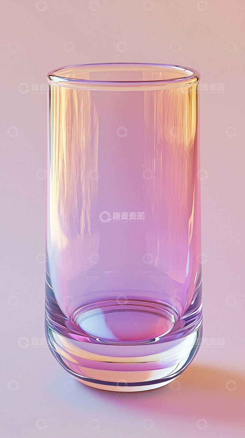高清大图下载【趣麦麦图】渐变色玻璃杯