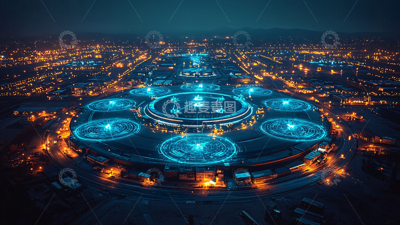 高清大图下载【趣麦麦图】夜景城市灯光秀