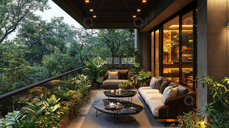 高清大图下载【趣麦麦图】阳台花园设计