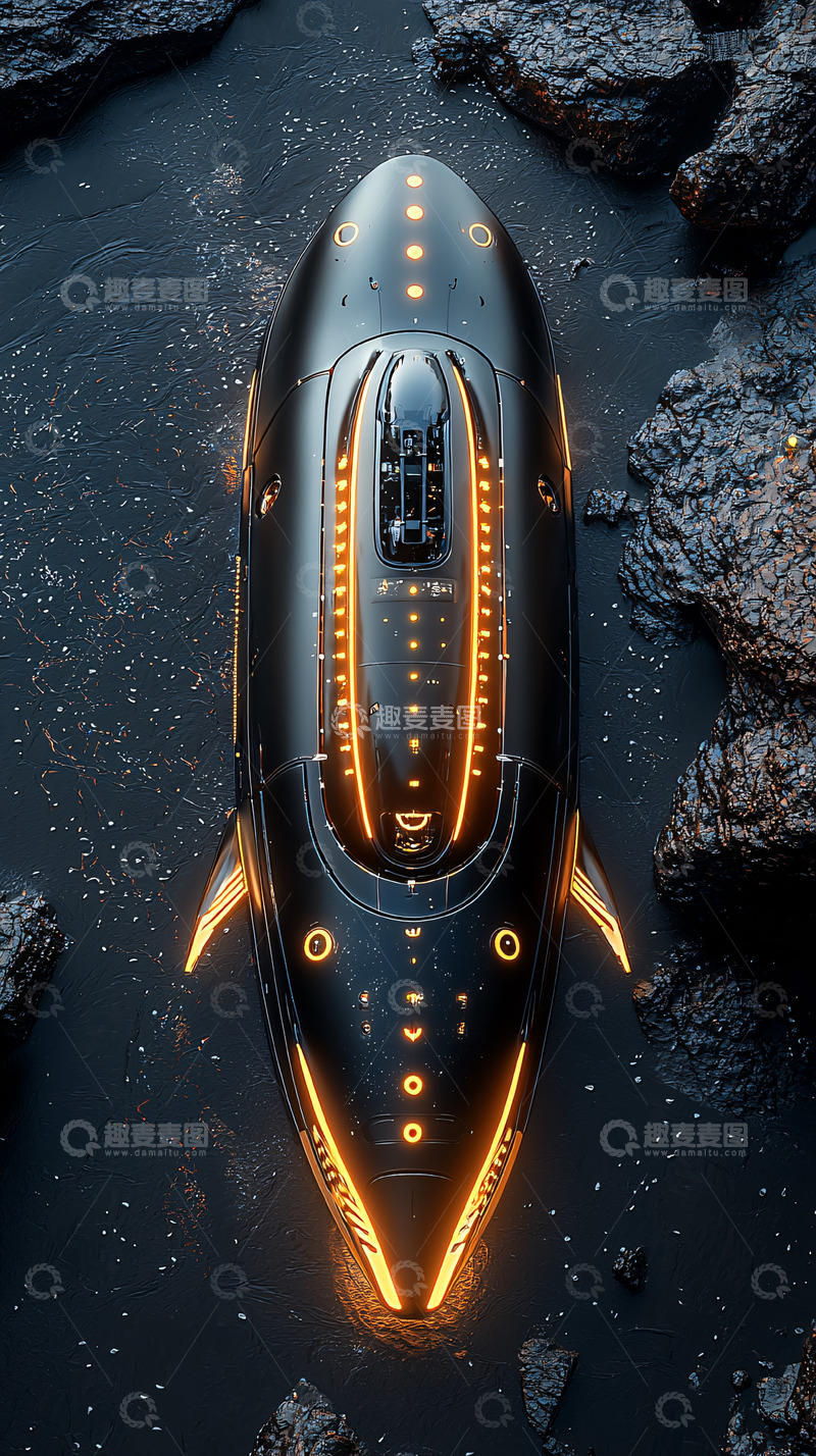 高清大图下载【趣麦麦图】未来潜水艇