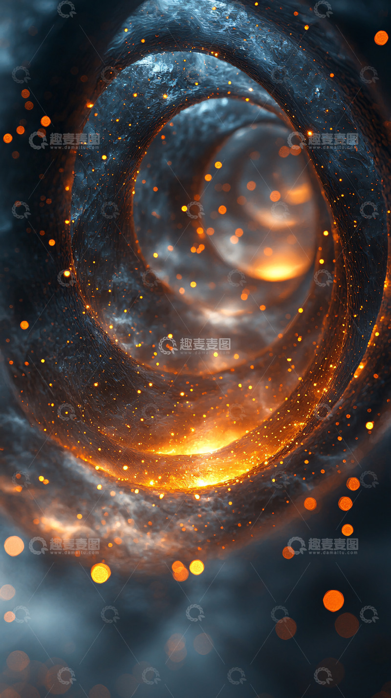 高清大图下载【趣麦麦图】绚丽星云涡旋