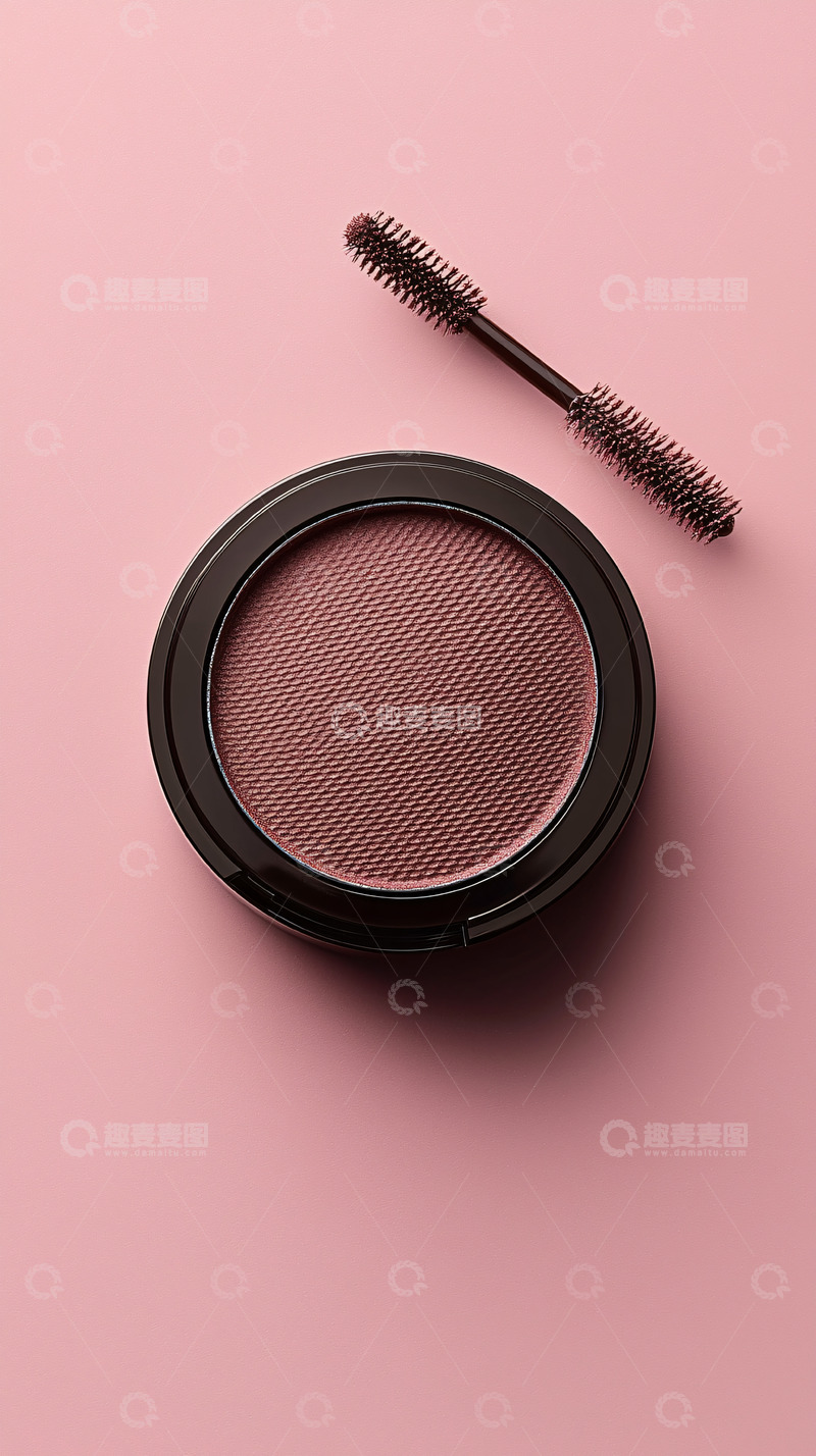 高清大图下载【趣麦麦图】粉色背景化妆品