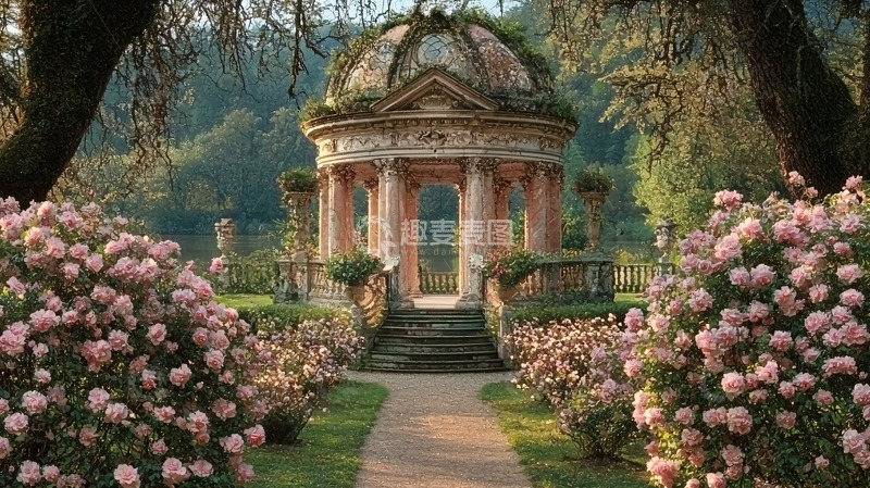 高清大图下载【趣麦麦图】欧式花园凉亭
