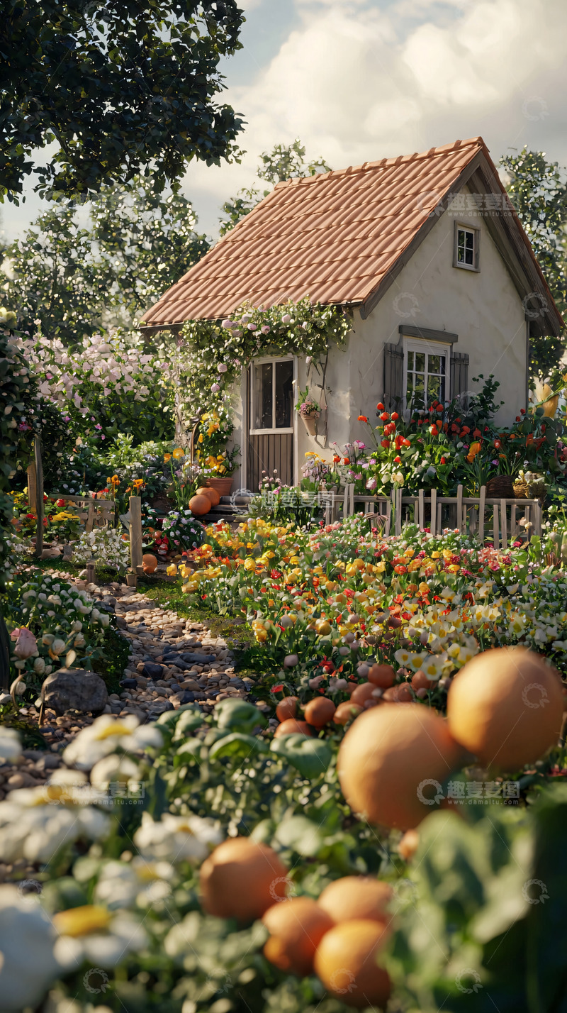 高清大图下载【趣麦麦图】田园风格小房子