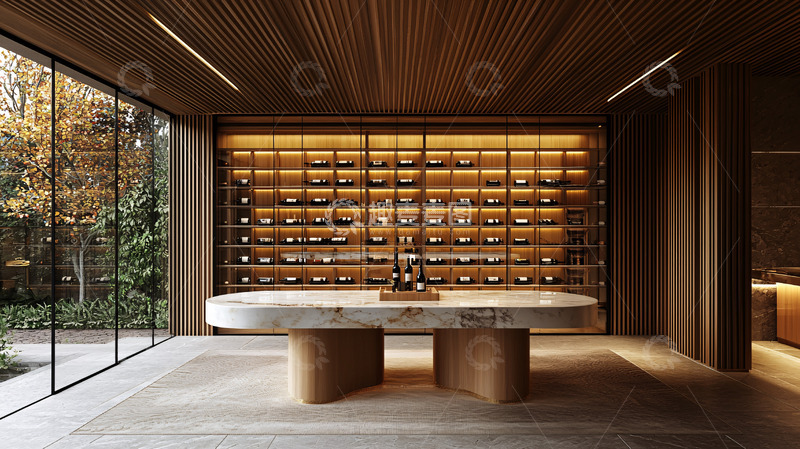 高清大图下载【趣麦麦图】现代酒窖设计