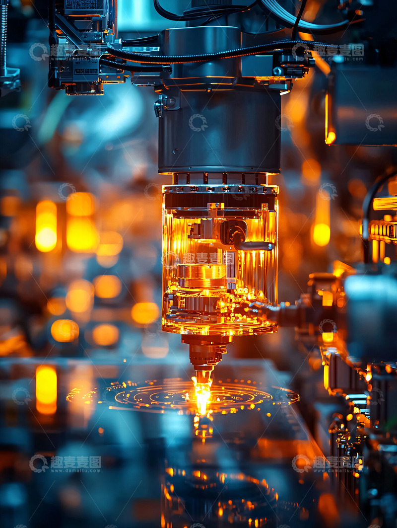 高清大图下载【趣麦麦图】精密激光切割金属设备