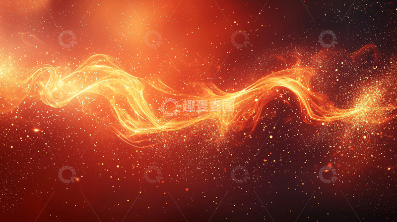 高清大图下载【趣麦麦图】抽象火焰流光