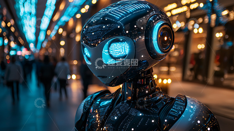 高清大图下载【趣麦麦图】未来科技感机器人