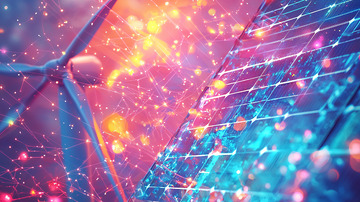 风力发电机和太阳能电池板