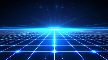 蓝色科技感网格背景