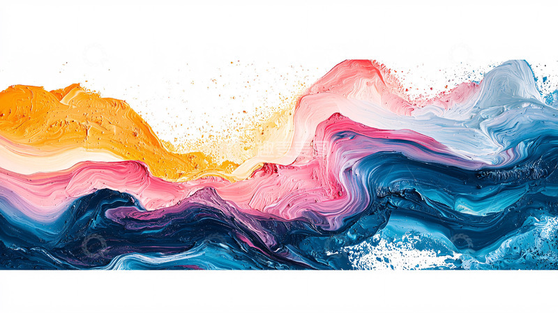 高清大图下载【趣麦麦图】抽象油画