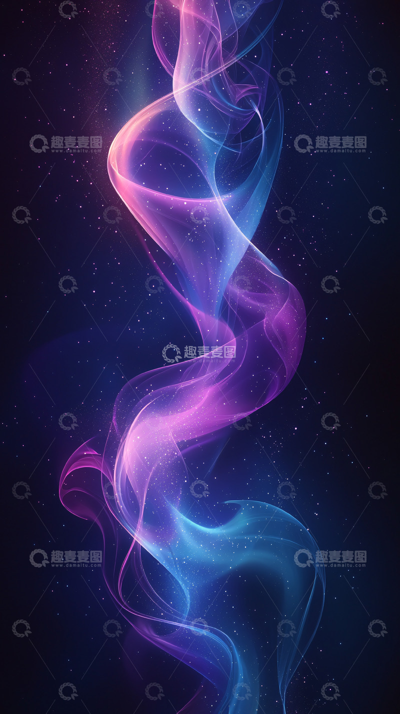 高清大图下载【趣麦麦图】抽象彩色烟雾背景