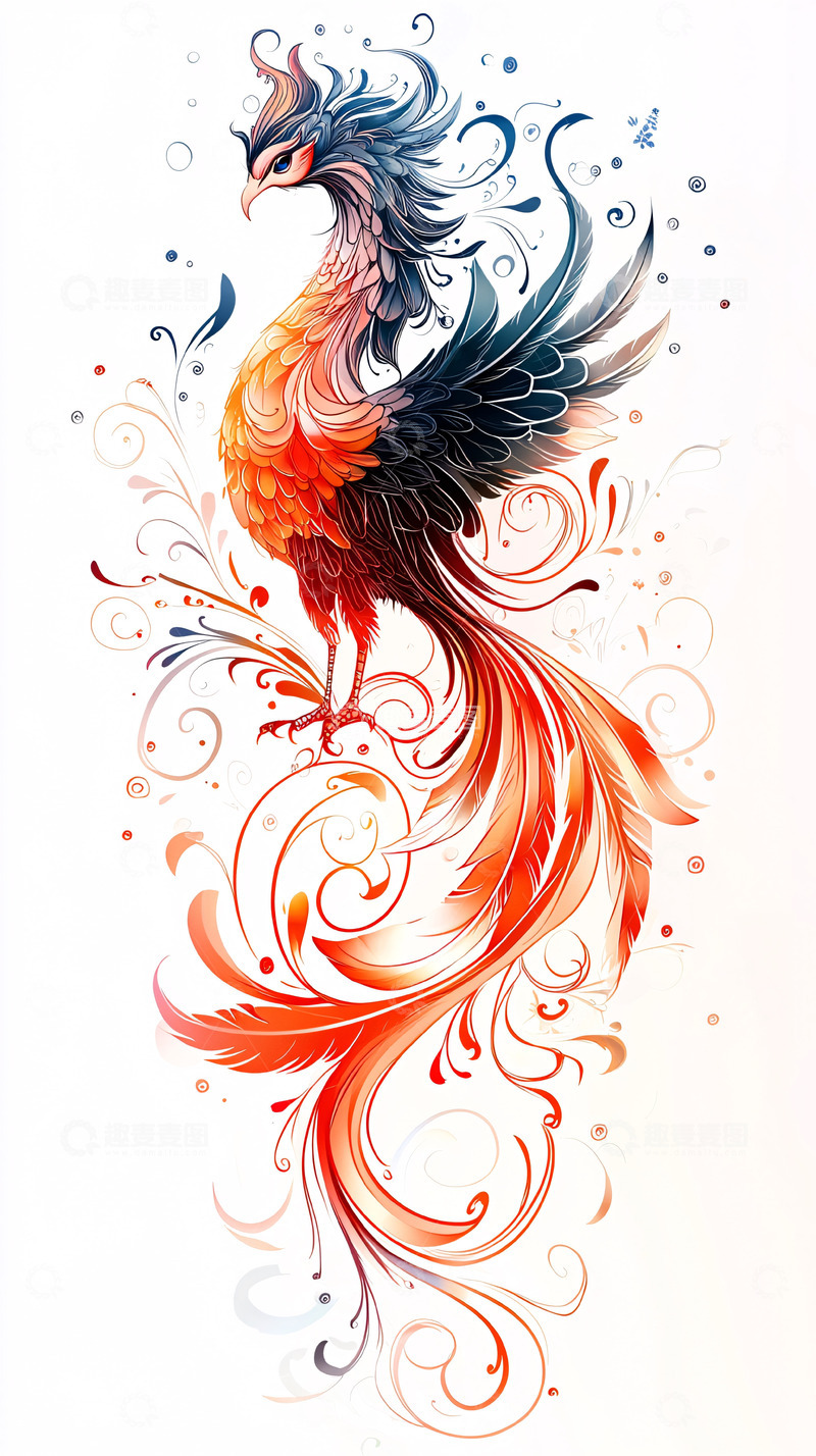 高清大图下载【趣麦麦图】火凤凰