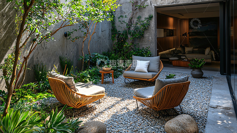 高清大图下载【趣麦麦图】庭院休闲区设计