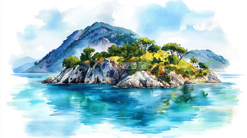 高清大图下载【趣麦麦图】水彩风景画