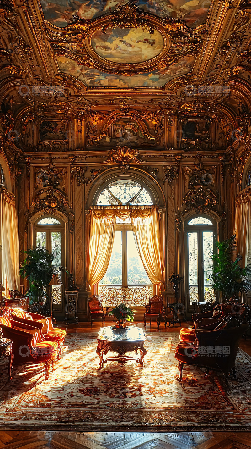 高清大图下载【趣麦麦图】奢华古典室内设计