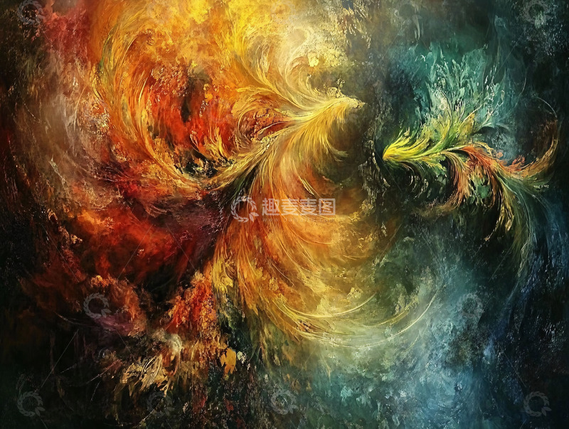 高清大图下载【趣麦麦图】抽象火焰