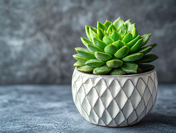 绿色多肉植物盆栽