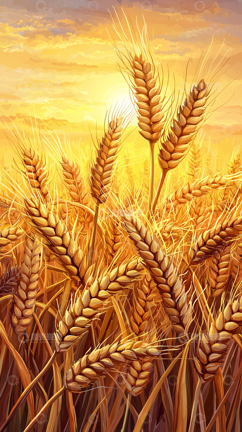 高清大图下载【趣麦麦图】金色麦田