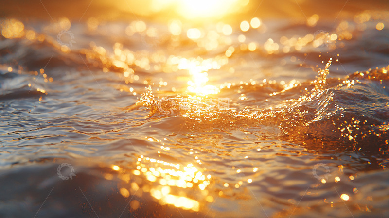 高清大图下载【趣麦麦图】阳光洒在海面上波光粼粼