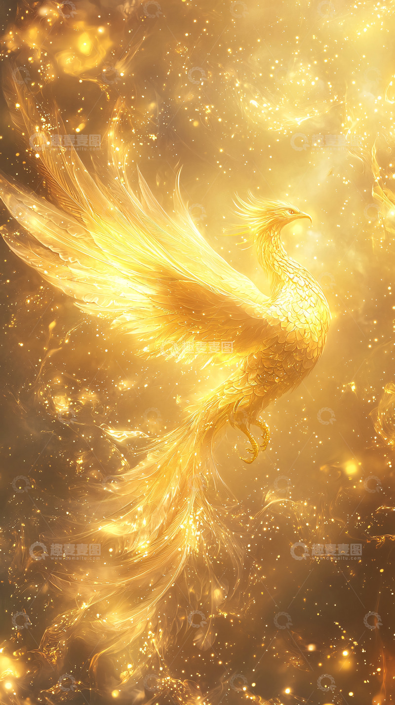 高清大图下载【趣麦麦图】金色凤凰