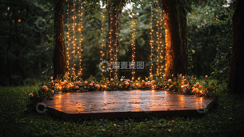 高清大图下载【趣麦麦图】森林婚礼场地