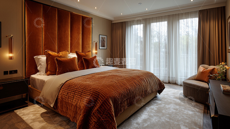 高清大图下载【趣麦麦图】高级酒店卧室