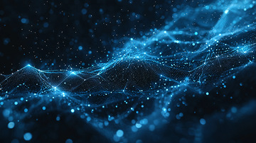 蓝色科技感粒子背景