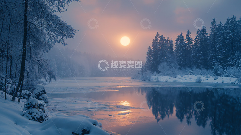 高清大图下载【趣麦麦图】冬日雪景