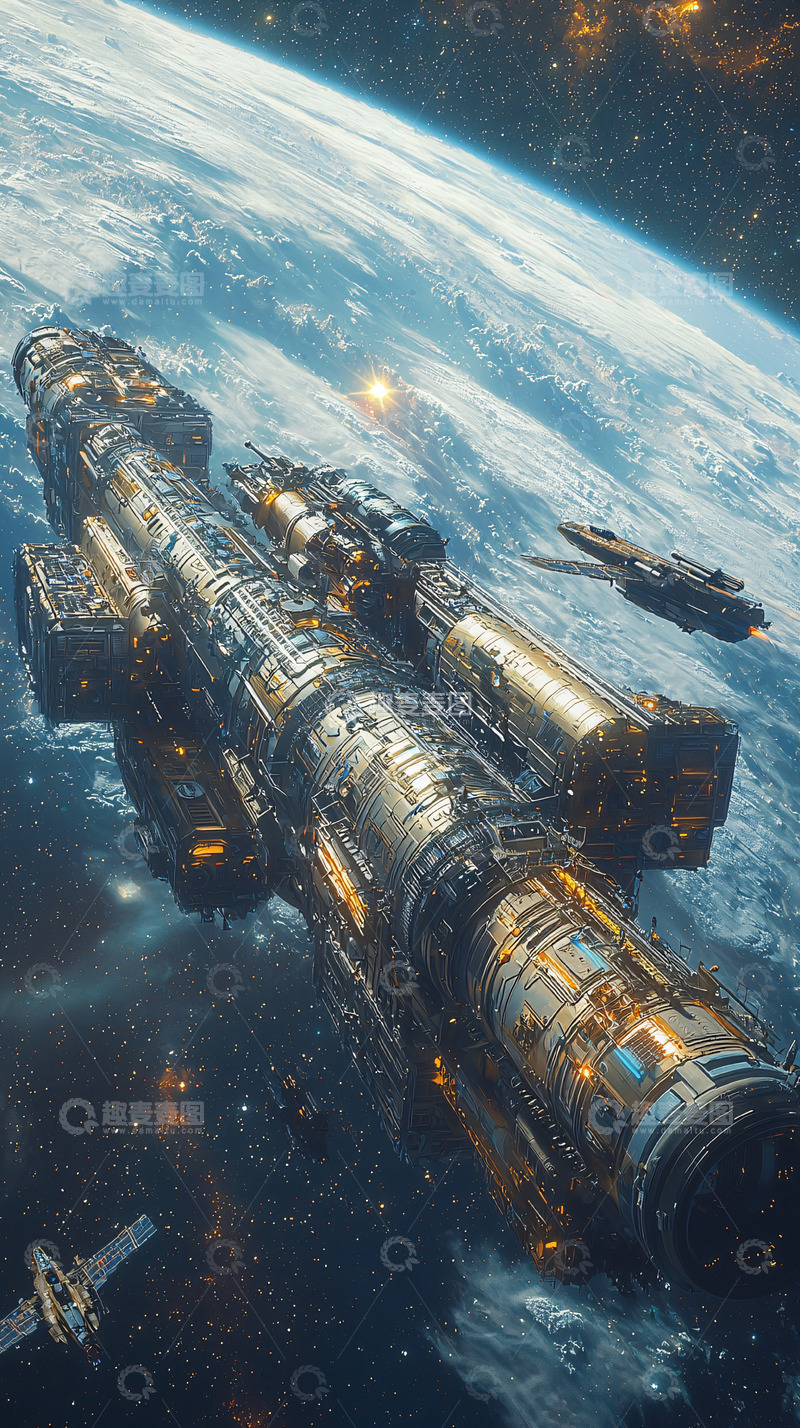 高清大图下载【趣麦麦图】宇宙飞船