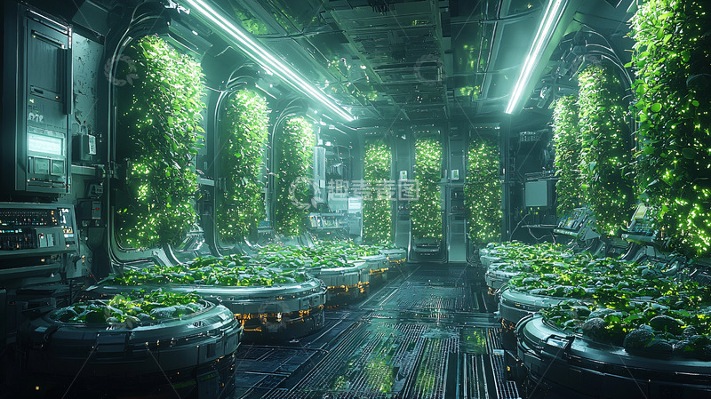 未来科技感植物工厂