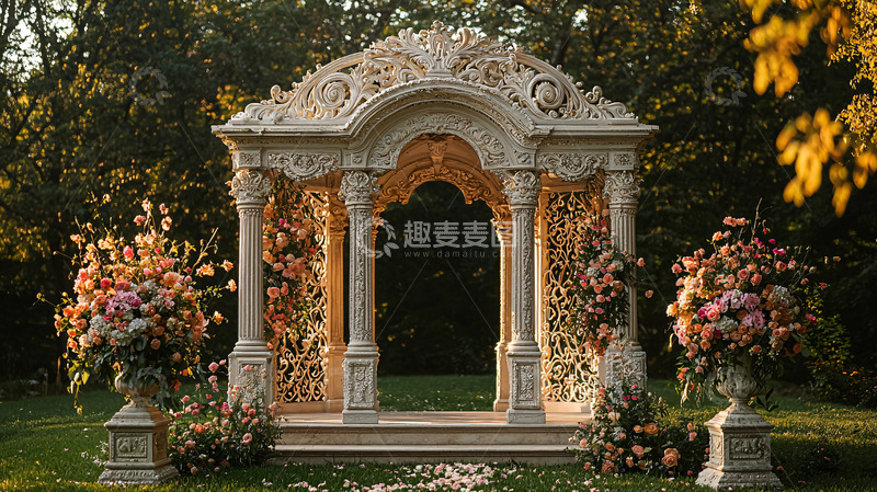 高清大图下载【趣麦麦图】欧式花园拱门
