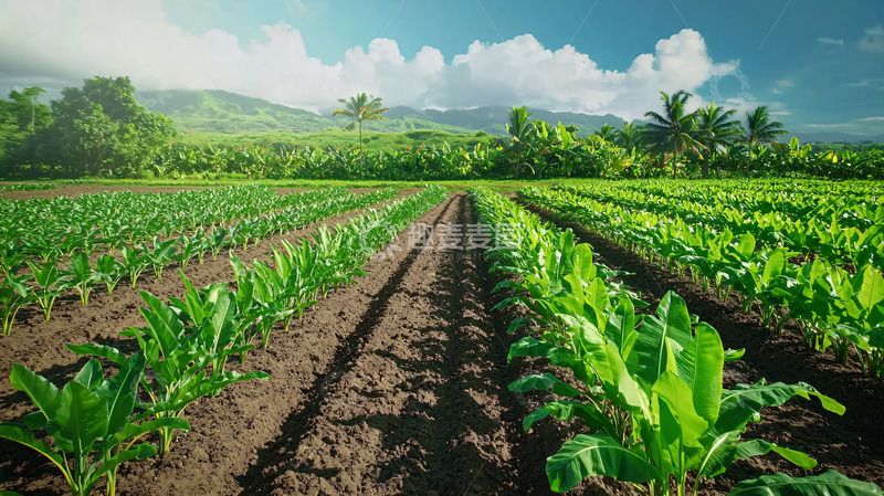 高清大图下载【趣麦麦图】阳光下的绿色田园风光